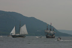 HALF MOON and MYSTIC WHALER in te Newburgh Harbor