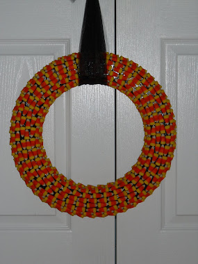 Candy Corn Wreath