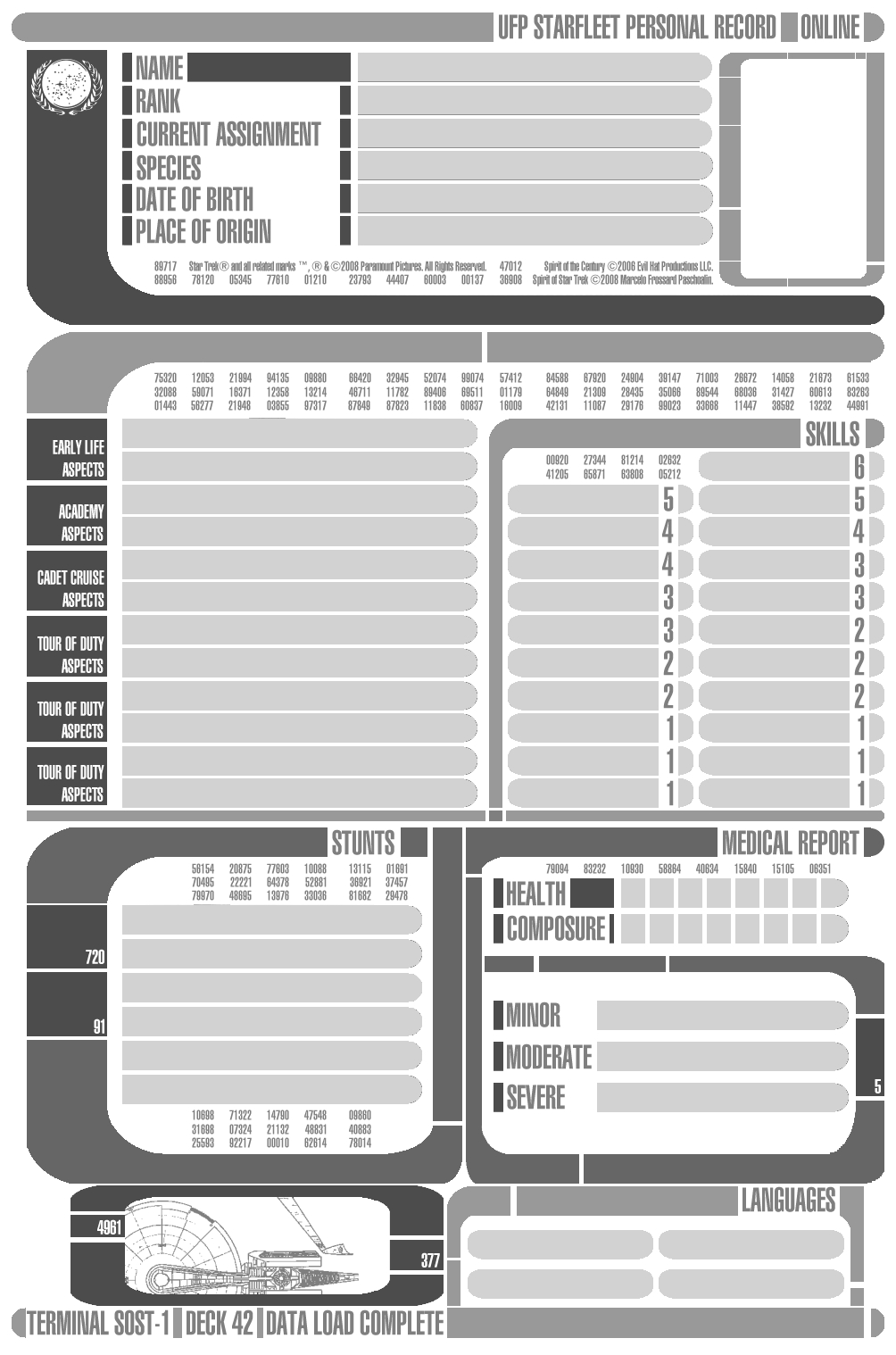 Rpg Sheet