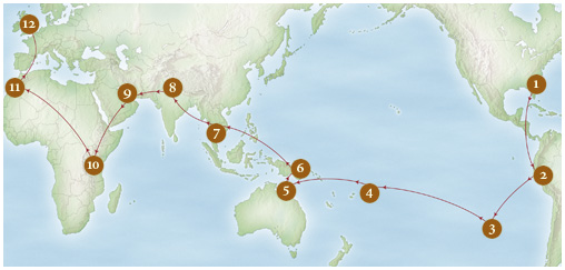 Map of our Trip