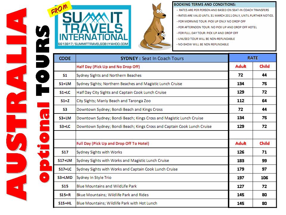 tour quotation format