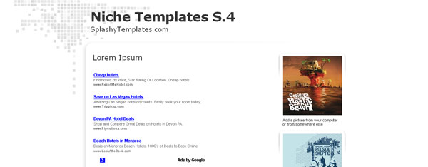 Adsense Blogger Template Simple