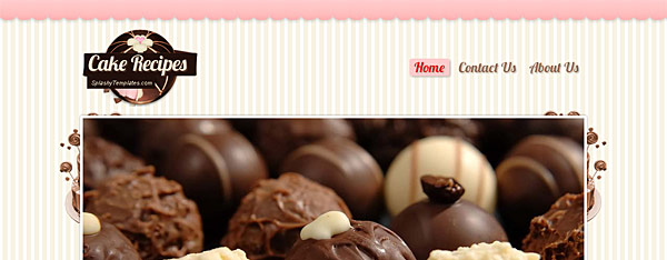 Cake Recipes Blogger Template