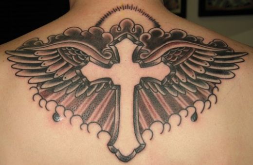 cross designs for tattoos. cross tattoo design. wing