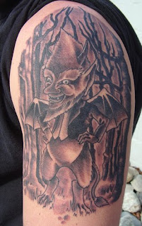  black devil tattoo designs on arms