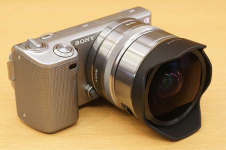 sony nex vcl ecf1 fisheye conversion lens