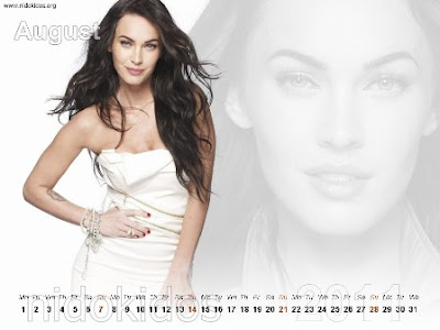 Megan Fox Desktop Calendar 2011: Free New Year 2011 Calendar, 