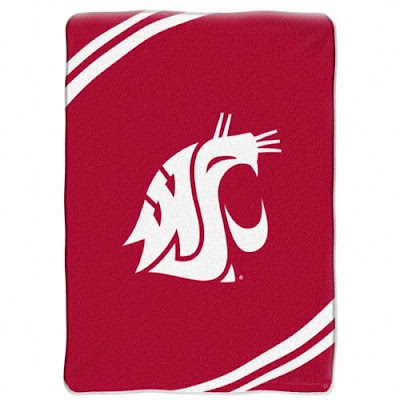 Washington State University (WSU) Cougars large red blanket.