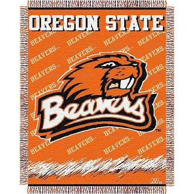 Oregon State Beavers Orange blanket.