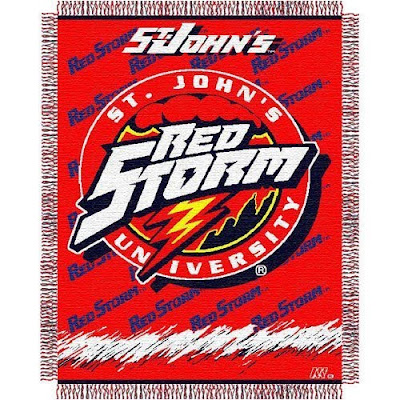 St. John's University Red Storm blanket.