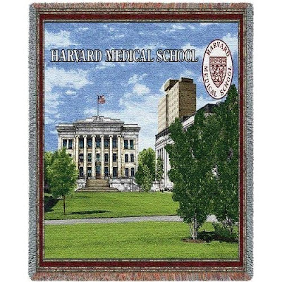 Harvard Medical School blanket.