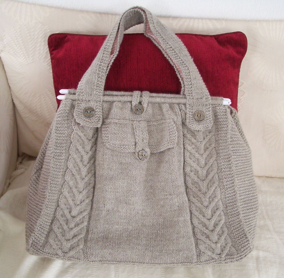 Knitted Creations: Cable Tote