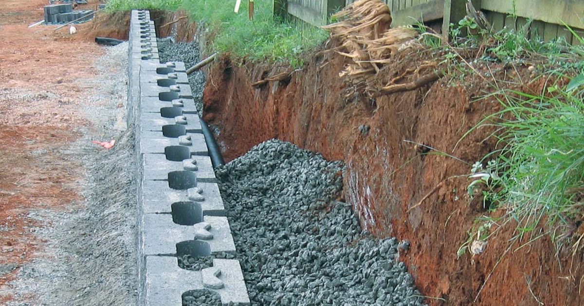 Stabilized Aggregate Retaining Wall