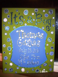 Hospital door birth announcements