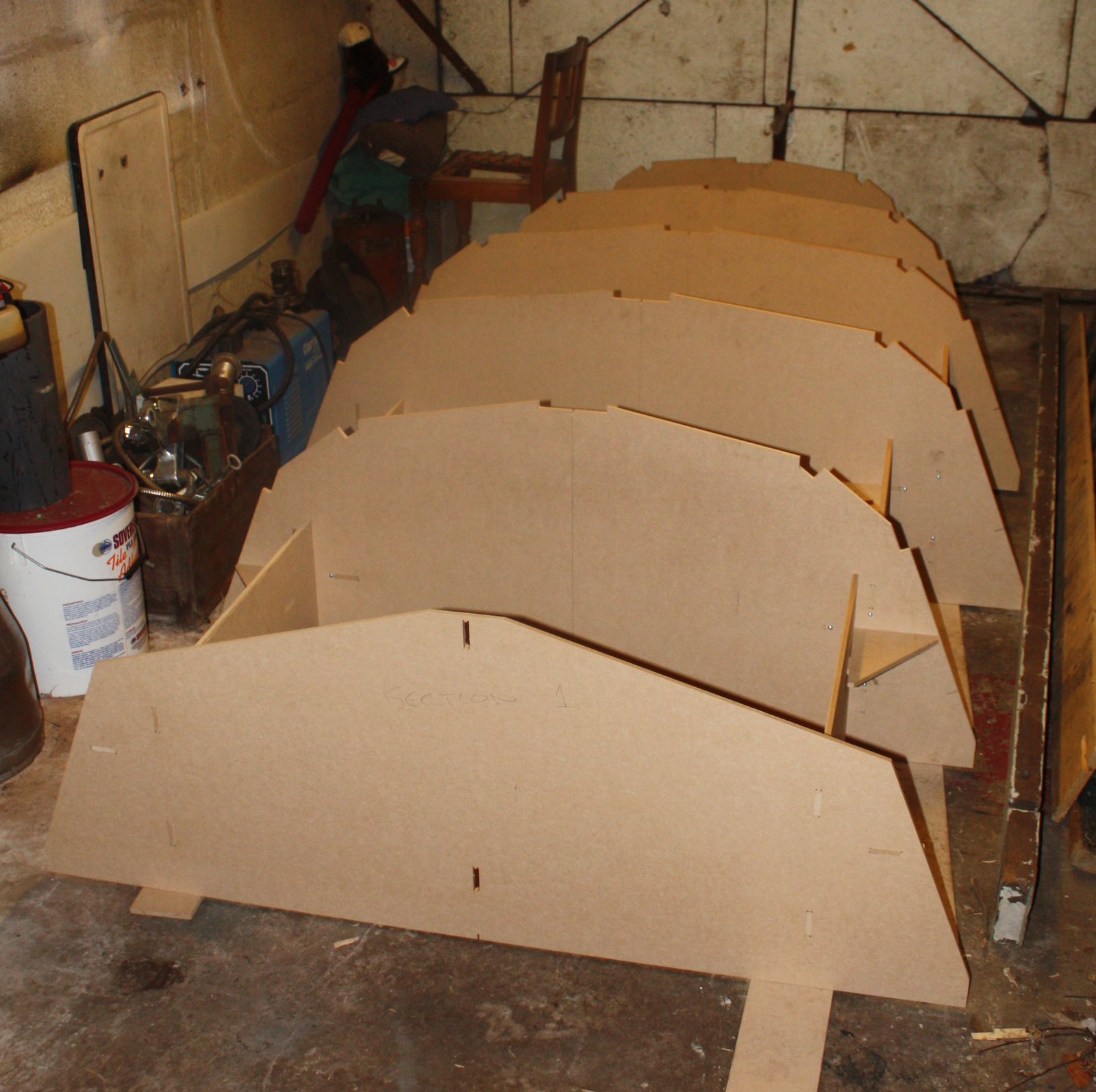 Boat Building Solo Dinghy Jig Construction