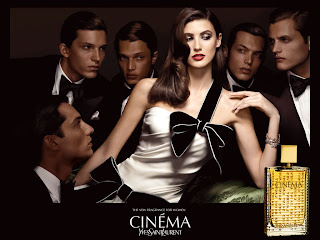 Cinema Yves Saint Laurent YSL Perfume da Rosa Negra Michelle Alves top model