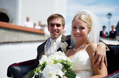 Philipp Lahm and Claudia Schattenberg Wedding