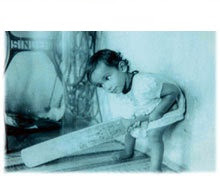 Childhood Photograph of Zaheer Khan
