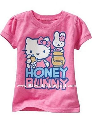 Hello Kitty Girls T-Shirts Available Colors: Lilac (18-24, 2T, 3T, 5T) 