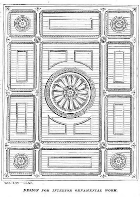 Victorian Interiors And More A Dining Room Ceiling Design 1869
