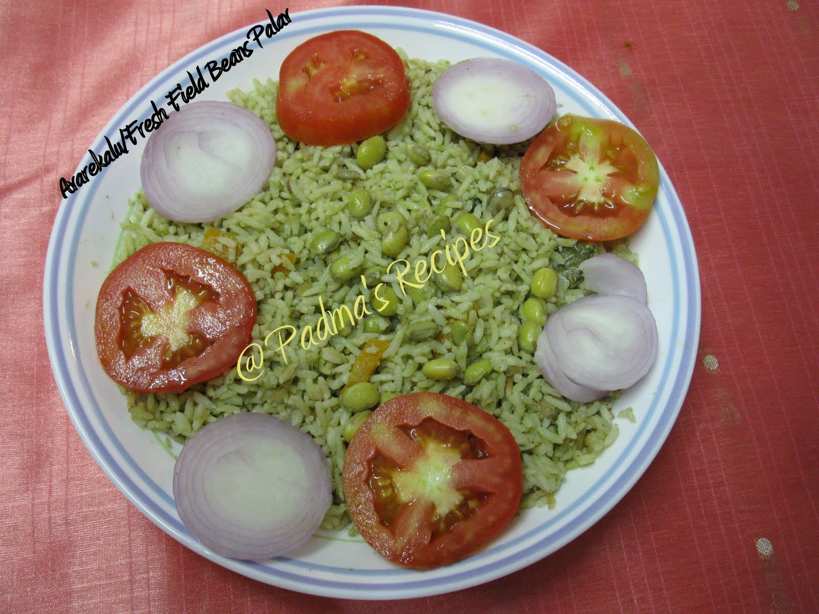 Padma's Recipes AVAREKALU/FRESH FIELD BEANS PALAV