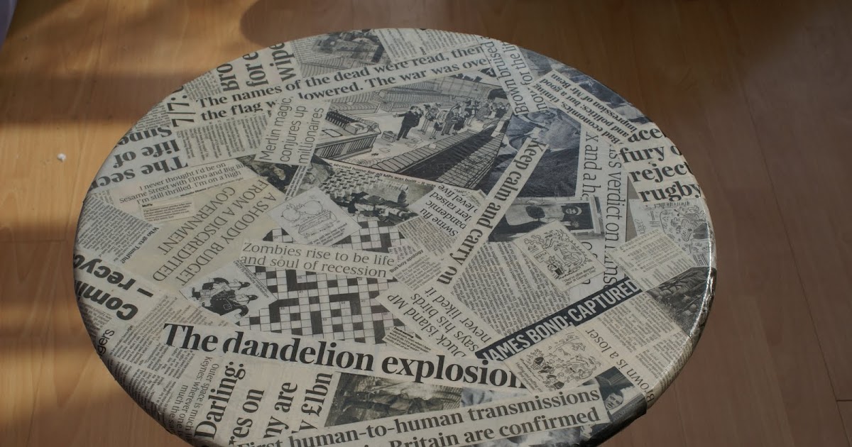 Crafty Claire Newspaper Table
