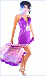 Purple A-Line Dress