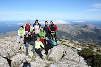 Tot l'equip al cim