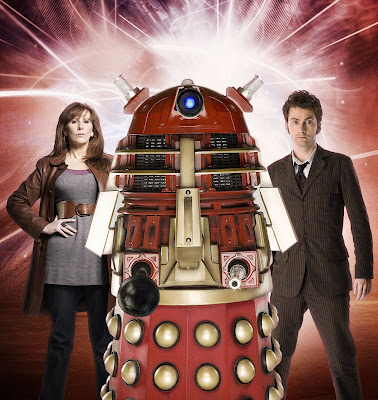 The mysterious Red Dalek, Donna and the Doctor