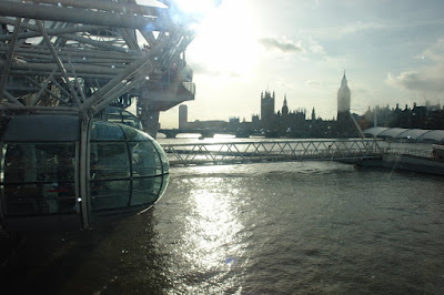 View of the Thames from London Eye