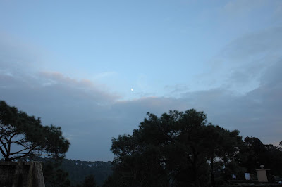 The sky at sunset