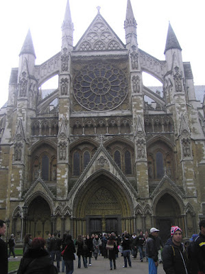 The front of Westminster Abbey