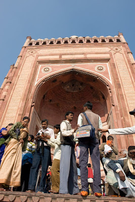 View of giant gate at Fatehpur Sikri