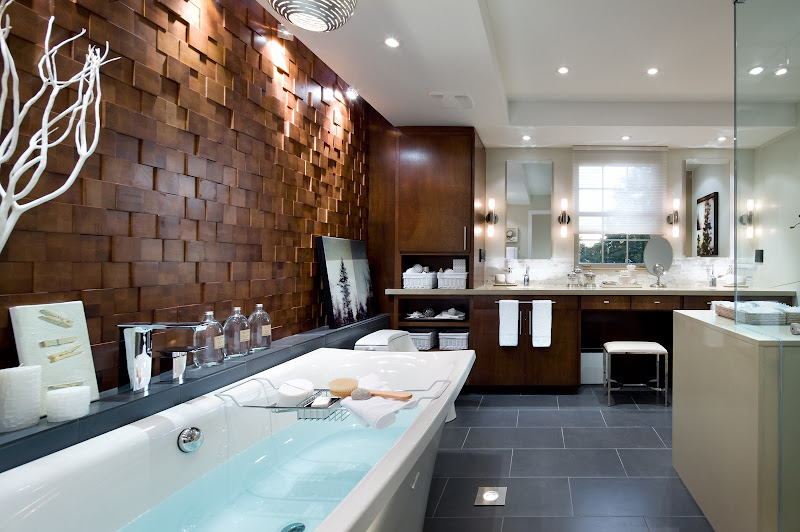 Candice Olson design; Projection wood tiles Jamie Beckwith Collection title=