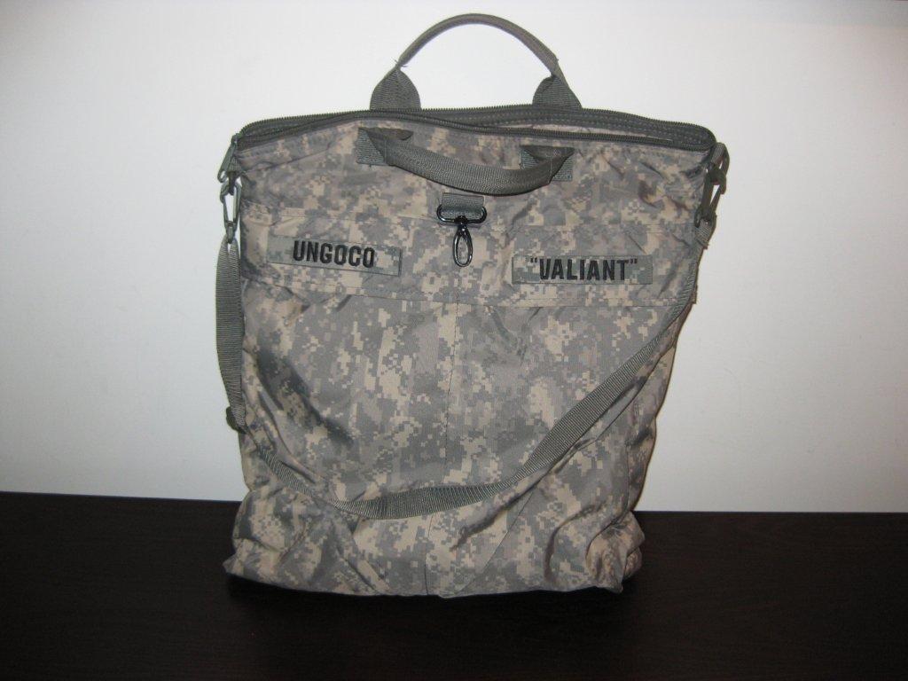 United EditorsatLarge MILITARY HELMET BAG Joseph Ungoco enlists