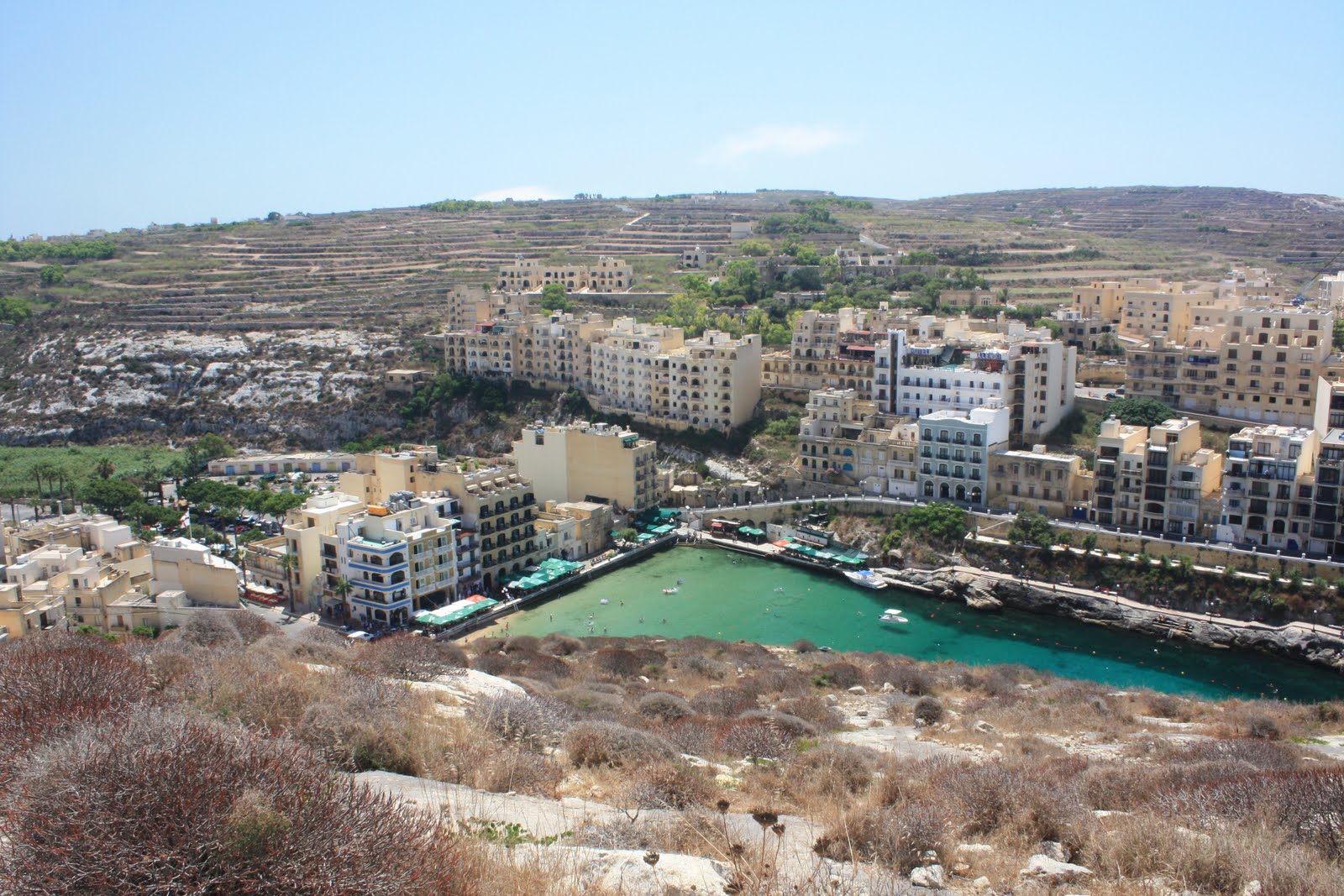 Xlendi Gozo The Bay Xlendi and the Valley beyond