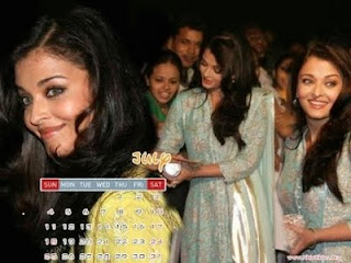 Aishwarya Rai Calendar 2010 July