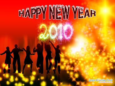 New Year Friends Celebration Wallpaper