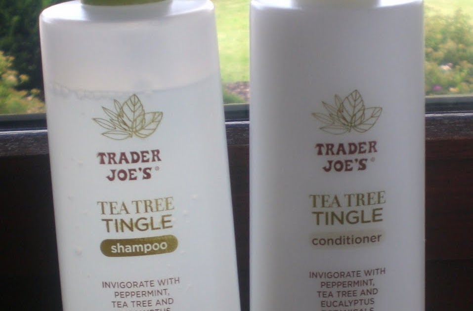 Cotton Candy Fro Trader Joe's Tea Tree Tingle Shampoo and Conditioner