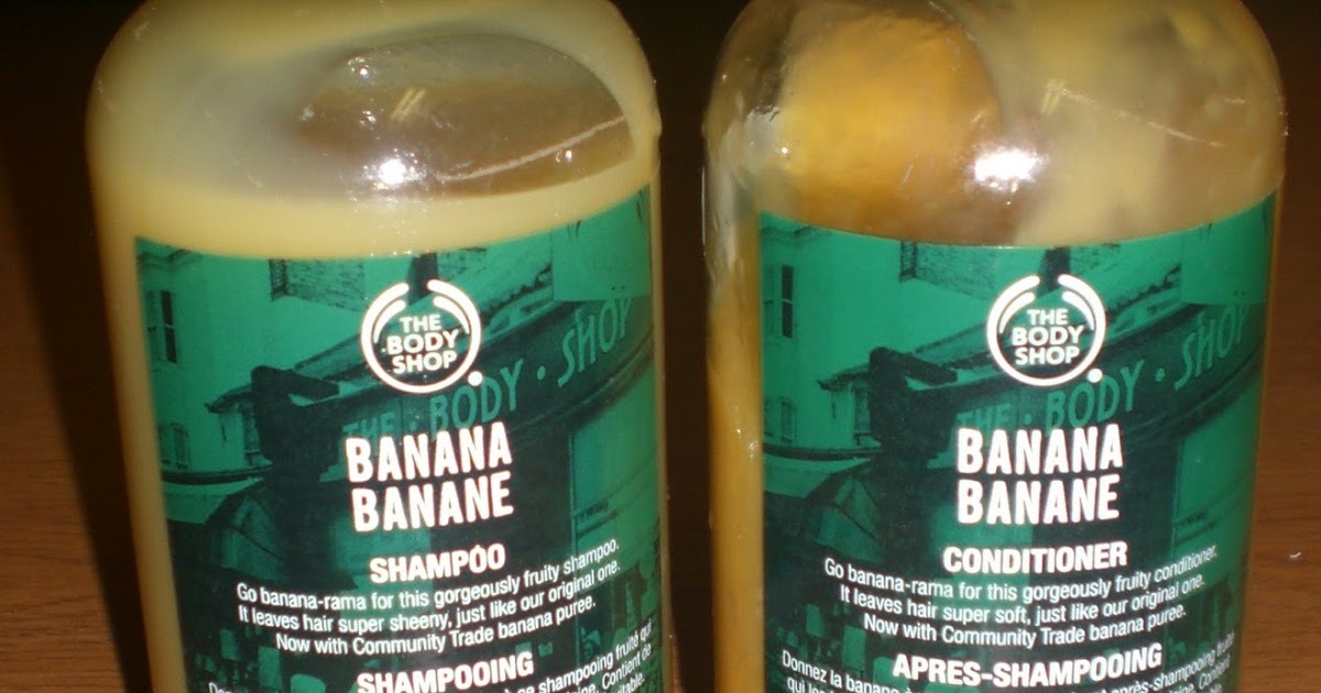 Cotton Candy Fro The Body Shop Banana Shampoo and Conditioner