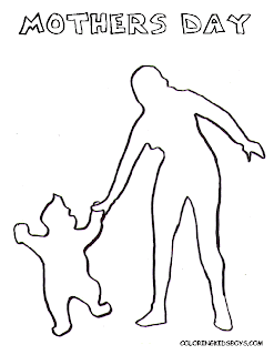 Mothers Day Coloring Book Pages