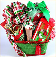 Christmas Candy Basket Bouquets