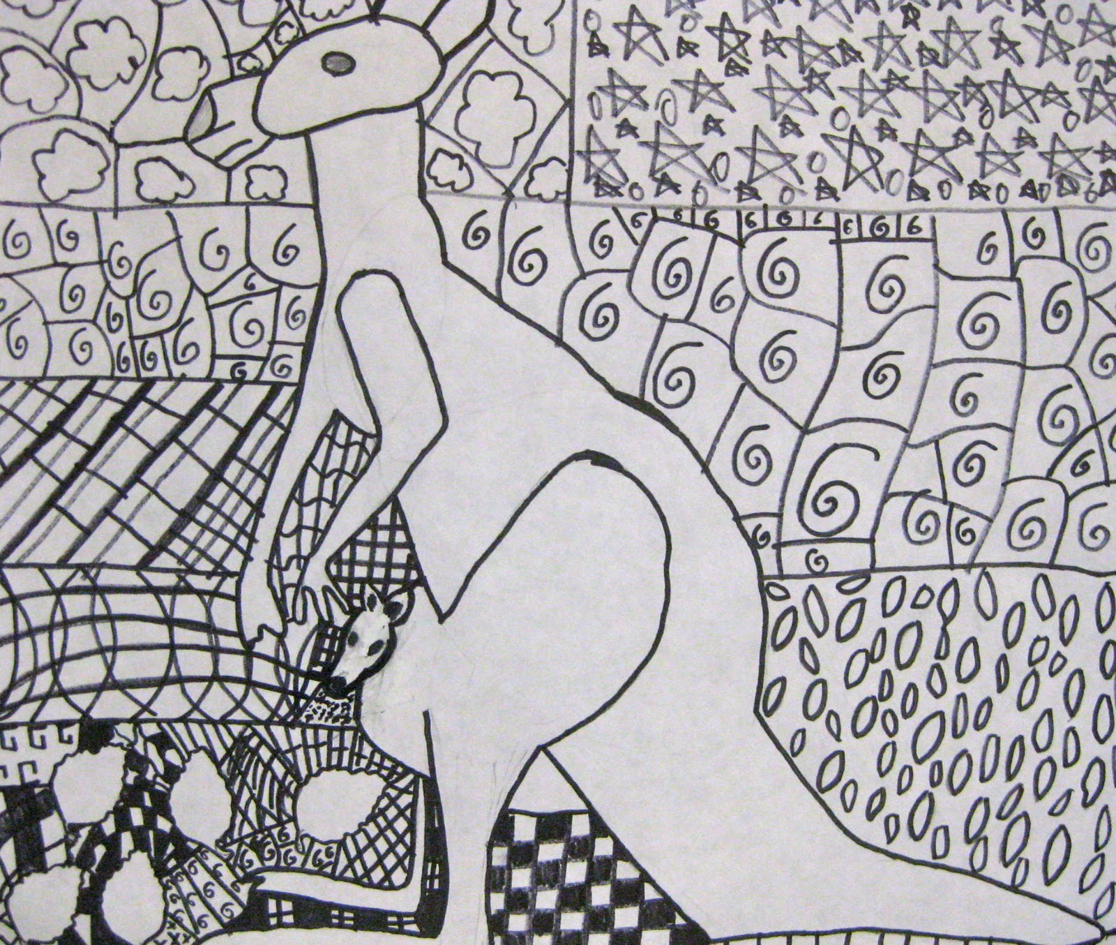 Contour Line Drawing Th Grade : Organized chaos th grade contour line drawing of animals