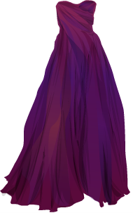 vestido de gala roxo