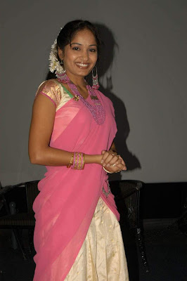 Tollywood Actress Madhavi Latha in Half Saree Photos