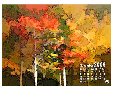 calendar city desktop wallpaper. Desktop Wallpaper: November 2009