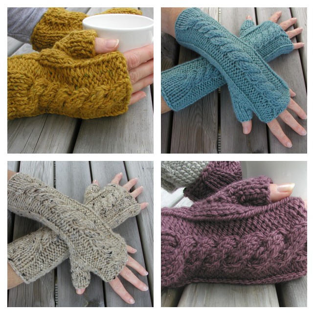 Hand Knitted Things: Weekend Fingerless Gloves Knitting Pattern
