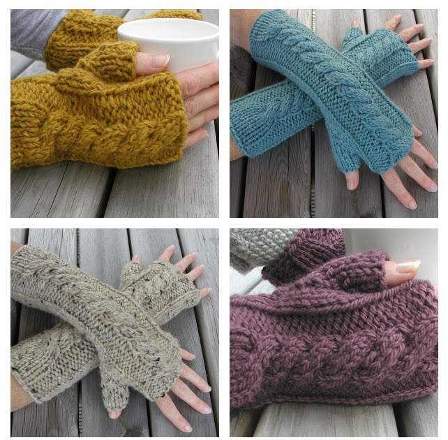 Hand Knitted Things: Weekend Fingerless Gloves Knitting Pattern