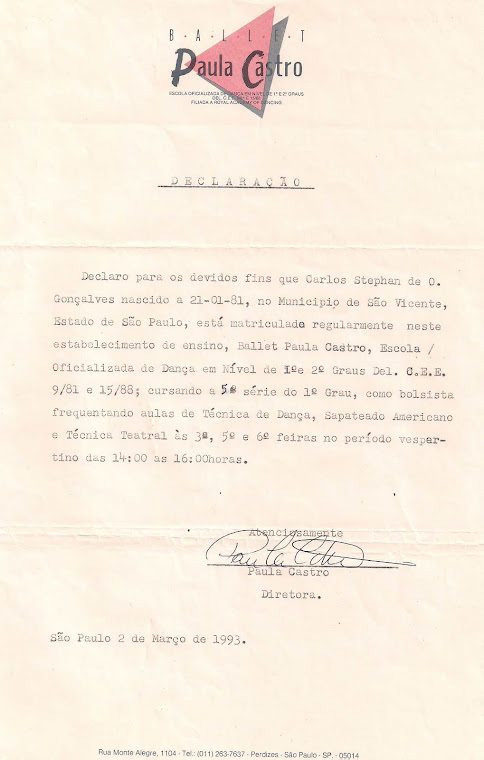 HISTÓRICO DO PROFESSOR STEPHAN