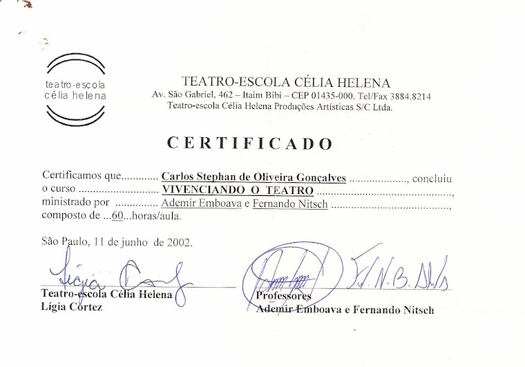 HISTÓRICO DO PROFESSOR STEPHAN